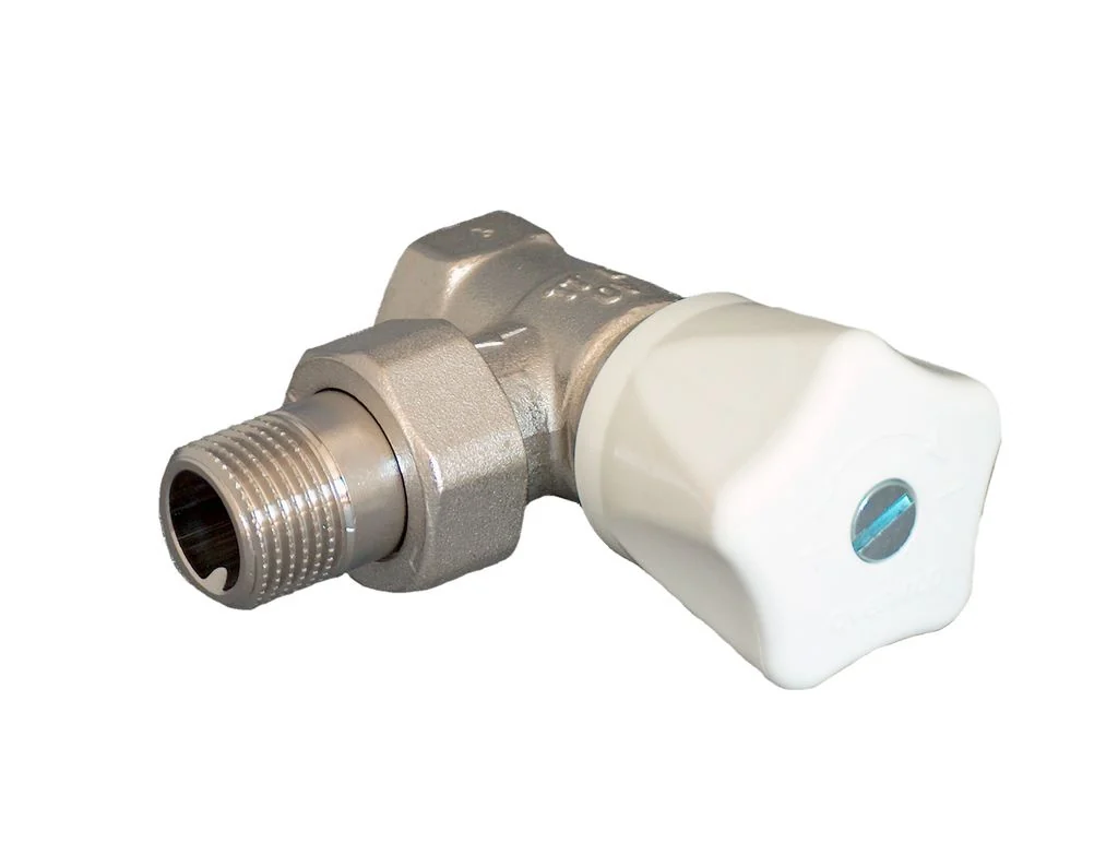 Вентиль, серия HRV, угловой, DN-15, 1/2", ВН, хромированный