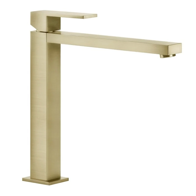Смеситель для раковины, Gessi, Rettangolo, цвет-Brushed Brass PVD