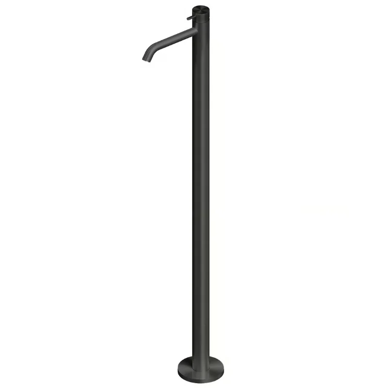 Смеситель для раковины, Quadro design, Source, напольный, цвет-Black gold PVD