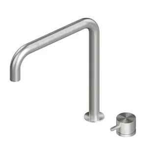 Смеситель для раковины, Quadro design, Source/Ottavo, на раковину/столешницу, цвет-Steel Brushed
