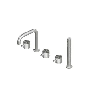 Смеситель для ванны и душа, Quadro design, Source, цвет-Steel Brushed — иконка