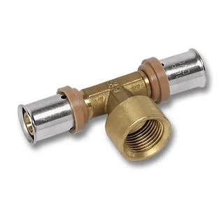 Тройник 3fit-Press 40x3,5 - 3/4" ВПр-ВР-ВПр, 25130G