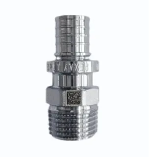 Переходник, Н, 25, 3/4", латунь хромированная