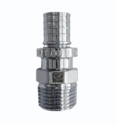Переходник, Н, 25, 3/4", латунь хромированная