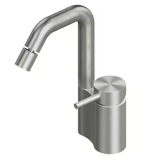 Смеситель для раковины, Quadro design, Ottavo, на раковину/столешницу, цвет-Steel Brushed