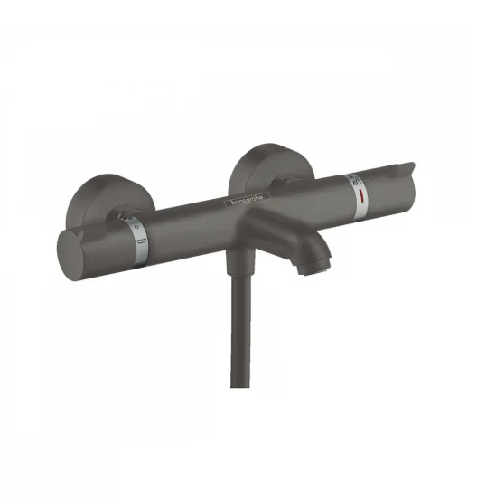 Смеситель для ванны и душа, Hansgrohe, Ecostat Comfort, цвет-шлифованный черный хром