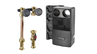 Насосная группа, Regumat S-180, прямая, DN 25 (1 1/2"), без насоса, с шаровым краном перед насосом