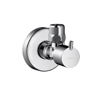 Вентиль, Hansgrohe, S, 1/2" / 3/8", угловой, цвет-хром — иконка