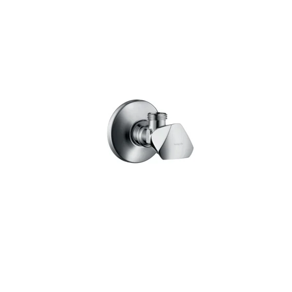 Вентиль, Hansgrohe, E, 1/2" / 3/8", угловой, цвет-хром