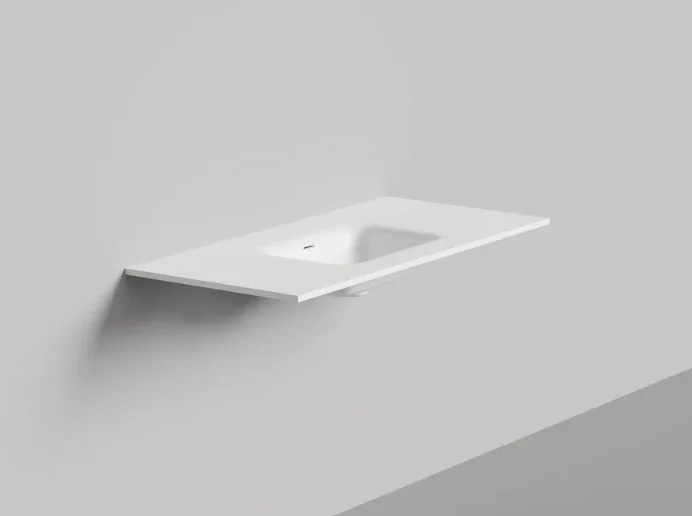 Раковина, Salini, Onda Flow Round, шгв 800*495*100, отверстия для смесителя-отсутствуют, цвет-белый