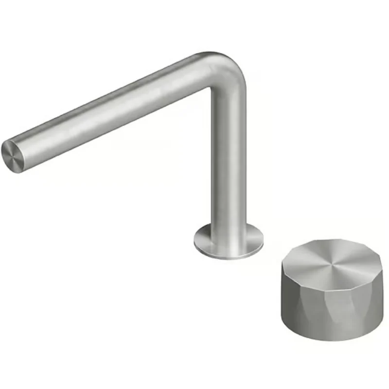 Смеситель для раковины, Quadro design, HB, на раковину/столешницу, цвет-Steel Brushed