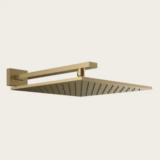 Верхний душ, Gessi, Rettangolo, 300*300, цвет-Warm Bronze Brushed PVD