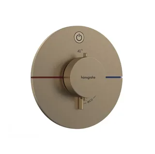 Смеситель для душа, Hansgrohe, ShowerSelect Comfort S, на 1 потребитель, цвет-шлифованная бронза