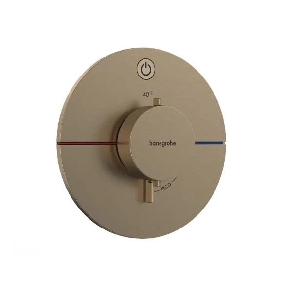 Смеситель для душа, Hansgrohe, ShowerSelect Comfort S, на 1 потребитель, цвет-шлифованная бронза