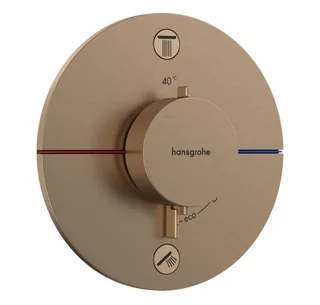 Смеситель для душа, Hansgrohe, ShowerSelect Comfort S, на 2 потребителя, цвет-бронза брашированная