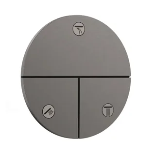 Вентиль, Hansgrohe, ShowerSelect Comfort S, переключающий, 1/2", цвет-шлифованный черный хром — иконка