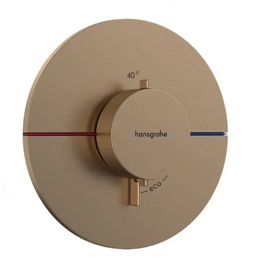 Смеситель для душа, Hansgrohe, ShowerSelect Comfort S, на 1 потребитель, цвет-бронза шлифованная