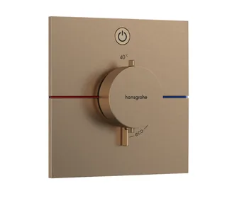 Смеситель для душа, Hansgrohe, ShowerSelect Comfort E, на 1 потребитель, настенный встраиваемый, цвет-шлифованная бронза