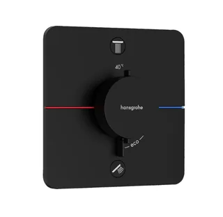 Смеситель для душа, Hansgrohe, ShowerSelect Comfort Q, на 2 потребителя, настенный встраиваемый, цвет-черный матовый