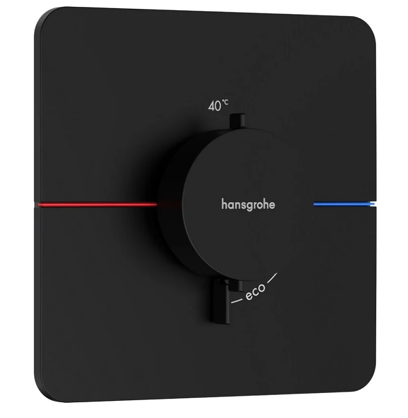 Смеситель для душа, Hansgrohe, ShowerSelect Comfort Q, цвет-черный матовый