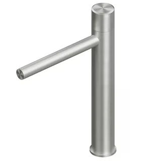 Смеситель для раковины, Quadro design, Stereo, на раковину/столешницу, цвет-Steel Brushed