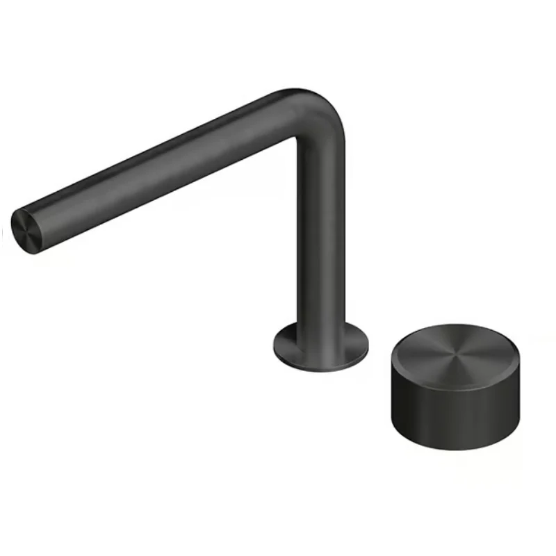 Смеситель для раковины, Quadro design, Stereo, на раковину/столешницу, цвет-Black Gold PVD
