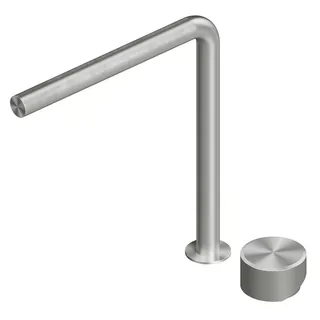 Смеситель для раковины, Quadro design, Stereo, на раковину/столешницу, цвет-Steel Brushed — иконка