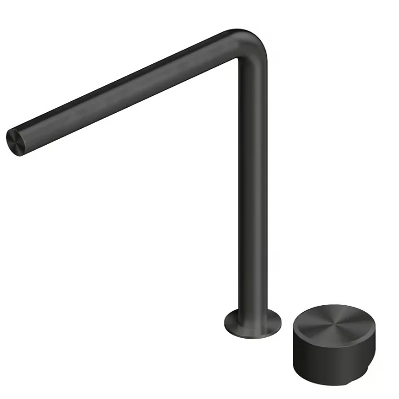 Смеситель для раковины, Quadro design, Stereo, на раковину/столешницу, цвет-Black gold PVD