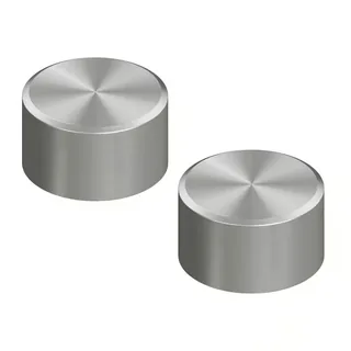 Смеситель для душа, Quadro design, Stereo, на 2 потребителя, на борт ванны, цвет-Steel Brushed