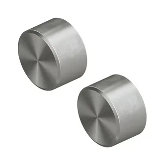 Вентиль, Quadro design, Stereo, запорный, 1/2", в комплекте-2 шт, цвет-Steel Brushed