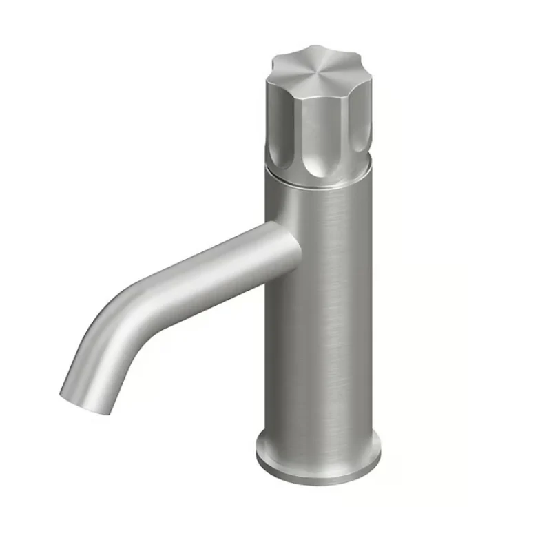 Смеситель для раковины, Quadro design, Modo, цвет-Steel Brushed