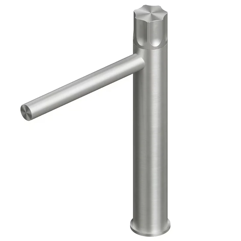 Смеситель для раковины, Quadro design, Modo, на раковину/столешницу, цвет-Steel Brushed