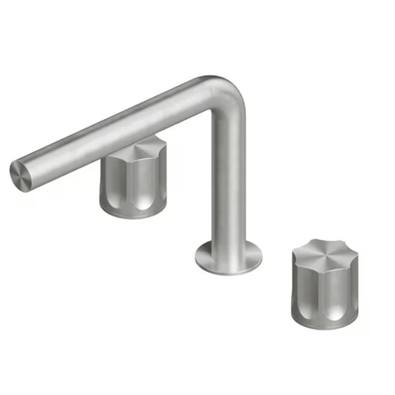 Смеситель для раковины, Quadro design, Modo, на раковину/столешницу, цвет-Steel Brushed