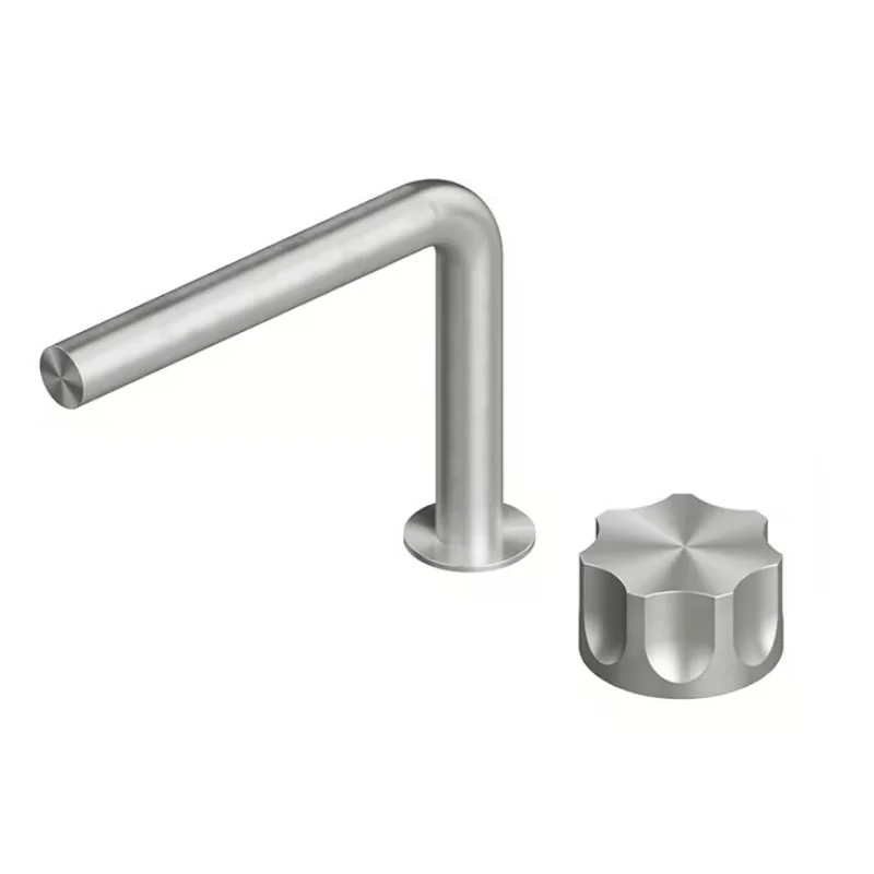 Смеситель для раковины, Quadro design, Modo, на раковину/столешницу, цвет-Steel Brushed