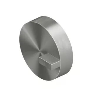Вентиль, Quadro design, Q, переключающий (дивертор), 1/2", на 2 выхода, цвет-Steel Brushed