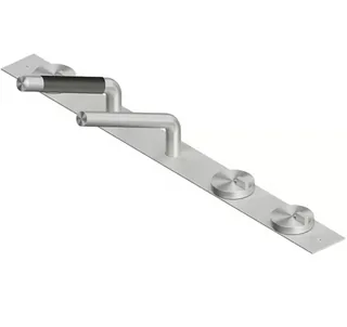 Смеситель для ванны и душа, Quadro design, Q, на борт ванны, на 2 потребителя, цвет-Steel Brushed — иконка