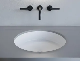 Раковина, Salini, Marea, шгв 420*420*128, отверстия для смесителя-отсутствуют, цвет-белый матовый