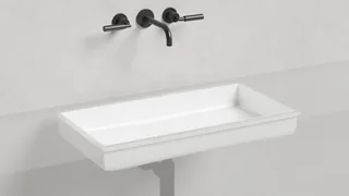 Раковина, Salini, Marea 10, шгв 747*400*130, отверстия для смесителя-отсутствуют, цвет-белый матовый