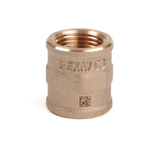 Муфта резьбовая, РЕХАУ, AURLINE, 1/2", ВВ, красная бронза RX+