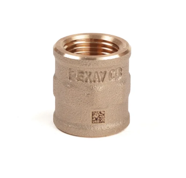 Муфта резьбовая, РЕХАУ, AURLINE, 1/2", ВВ, красная бронза RX+