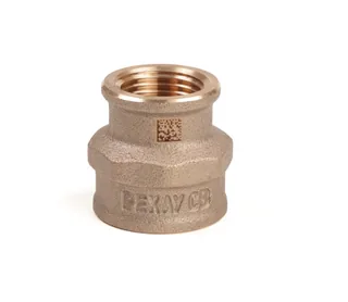 Муфта резьбовая, РЕХАУ, AURLINE, 3/4", 1/2", ВВ, редукционная, красная бронза RX+