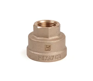 Муфта резьбовая, РЕХАУ, AURLINE, 1", 1/2", ВВ, редукционная, красная бронза RX+