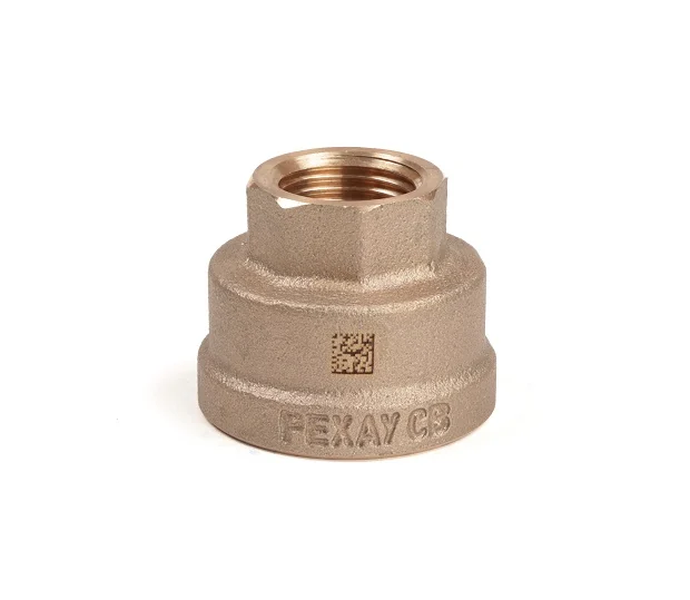 Муфта резьбовая, РЕХАУ, AURLINE, 1", 1/2", ВВ, редукционная, красная бронза RX+