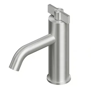 Смеситель для раковины, Quadro design, Valvola01, на раковину/столешницу, цвет-Steel Brushed