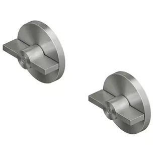 Вентиль, Quadro design, Valvola01, запорный, 1/2", в комплекте-2 шт, цвет-Steel Brushed