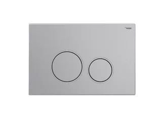 Панель смыва, РЕХАУ, NOVA ORB 001, для унитаза, шгв 245*14.5*165, с круглыми клавишами, пластик, цвет-серебристый матовый