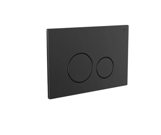 Панель смыва, РЕХАУ, NOVA ORB STEEL, для унитаза, шгв 245.5*6.8*165.5, с круглыми клавишами, нержавеющая сталь, цвет-черный матовый