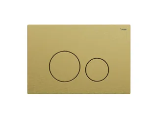 Панель смыва, РЕХАУ, NOVA ORB STEEL, для унитаза, шгв 245.5*6.8*165.5, с круглыми клавишами, нержавеющая сталь, цвет-золото циркониевое брашированное