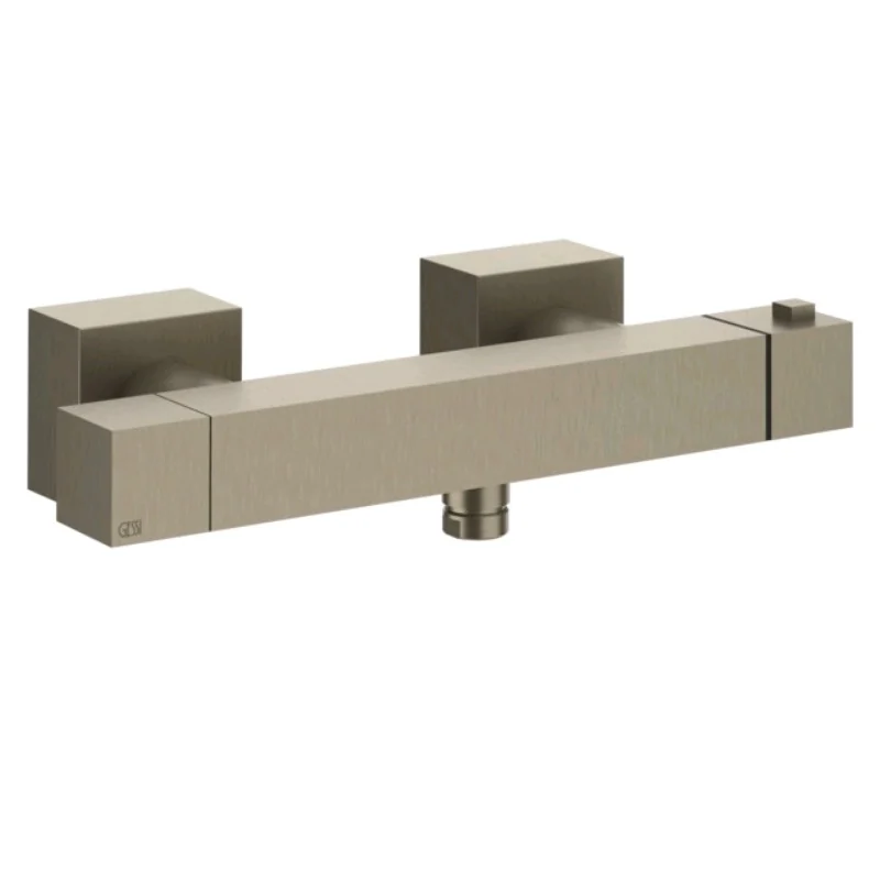 Смеситель для душа, Gessi, Rettangolo, на 1 потребитель, цвет-Finox Brushed Nickel