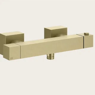 Смеситель для душа, Gessi, Rettangolo, на 1 потребитель, цвет-Brushed Brass PVD